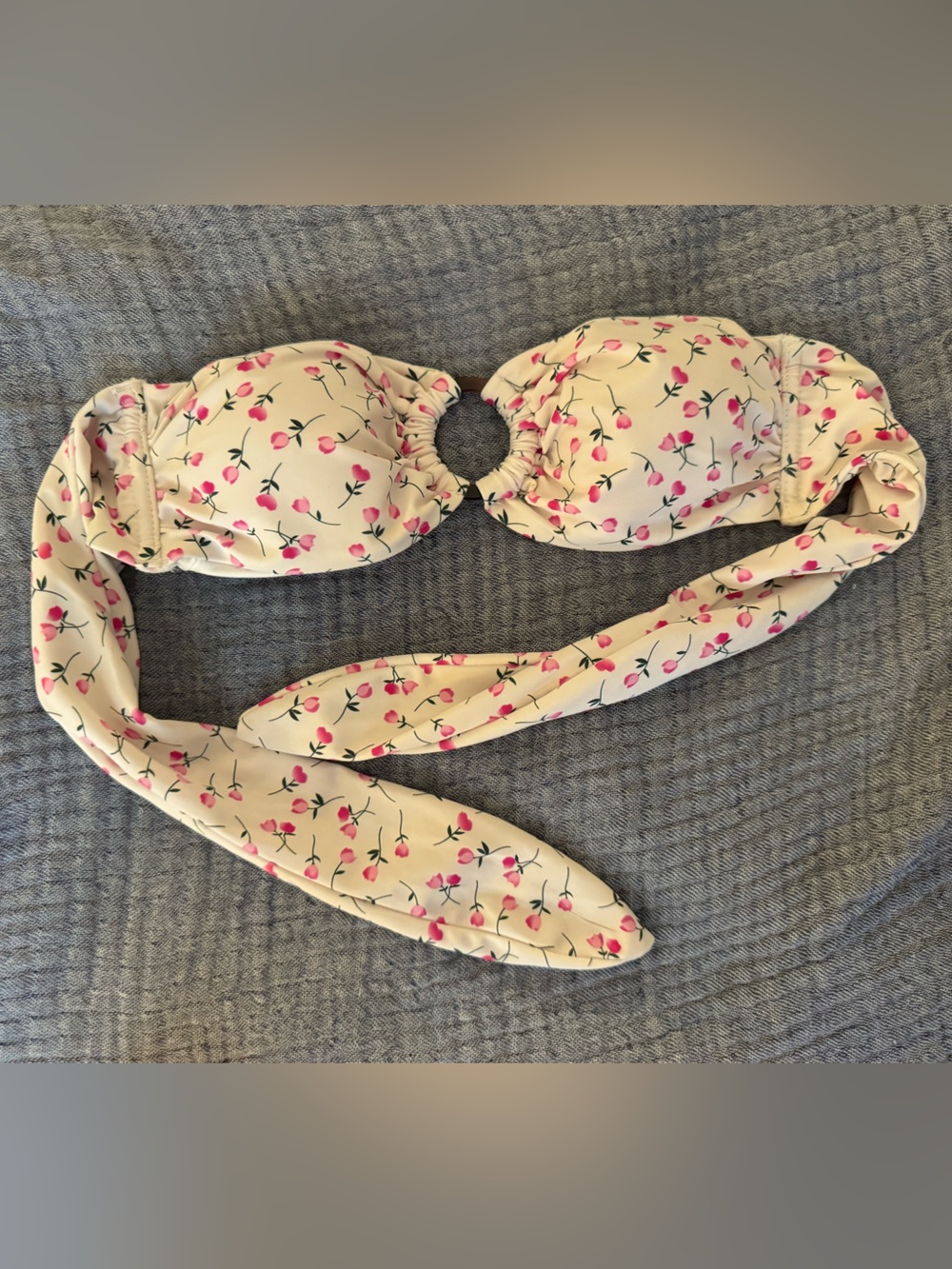 Somerfield Swim Peony bandeau top - XS
